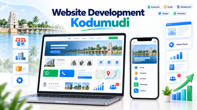 Local company website design and SEO support in Kodumudi