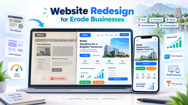 Website redesign services in Erode