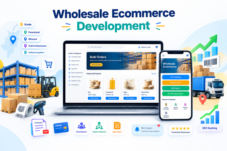 B2B product catalogue website design for Erode wholesale businesses