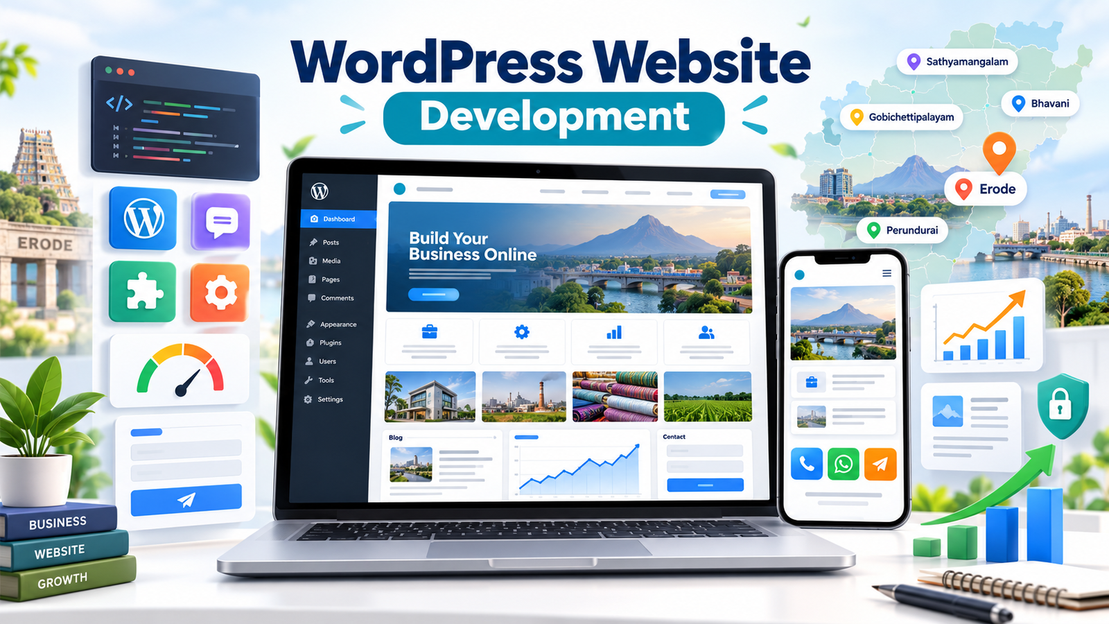 WordPress website development for businesses in Erode